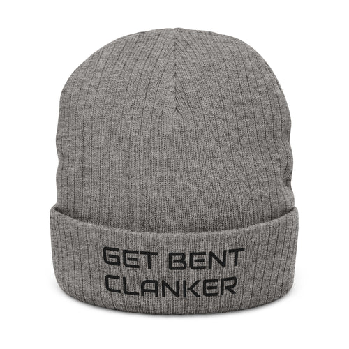 Embroidered Beanie - Black Lettering