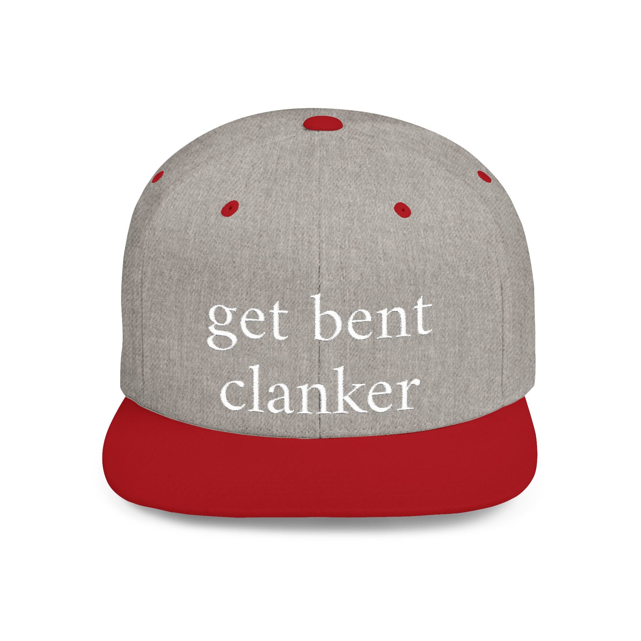Anti-Clanker Flat Bill Snapback - White lettering