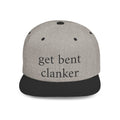 Anti-Clanker Flat Bill Snapback - Black lettering