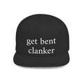 Anti-Clanker Flat Bill Snapback - White lettering
