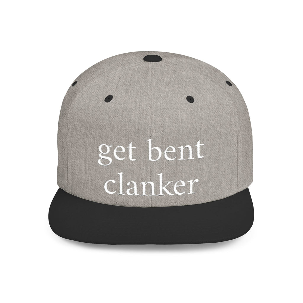 Anti-Clanker Flat Bill Snapback - White lettering