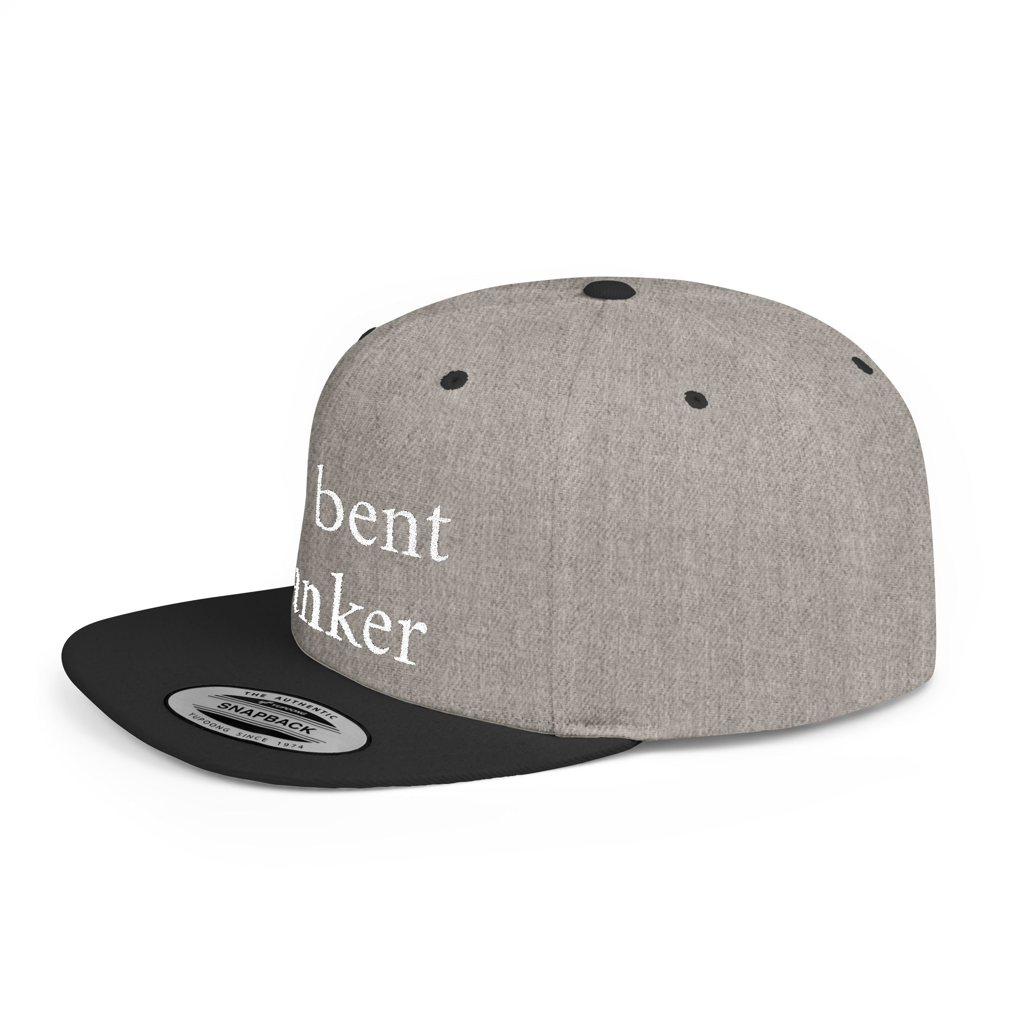 Anti-Clanker Flat Bill Snapback - White lettering