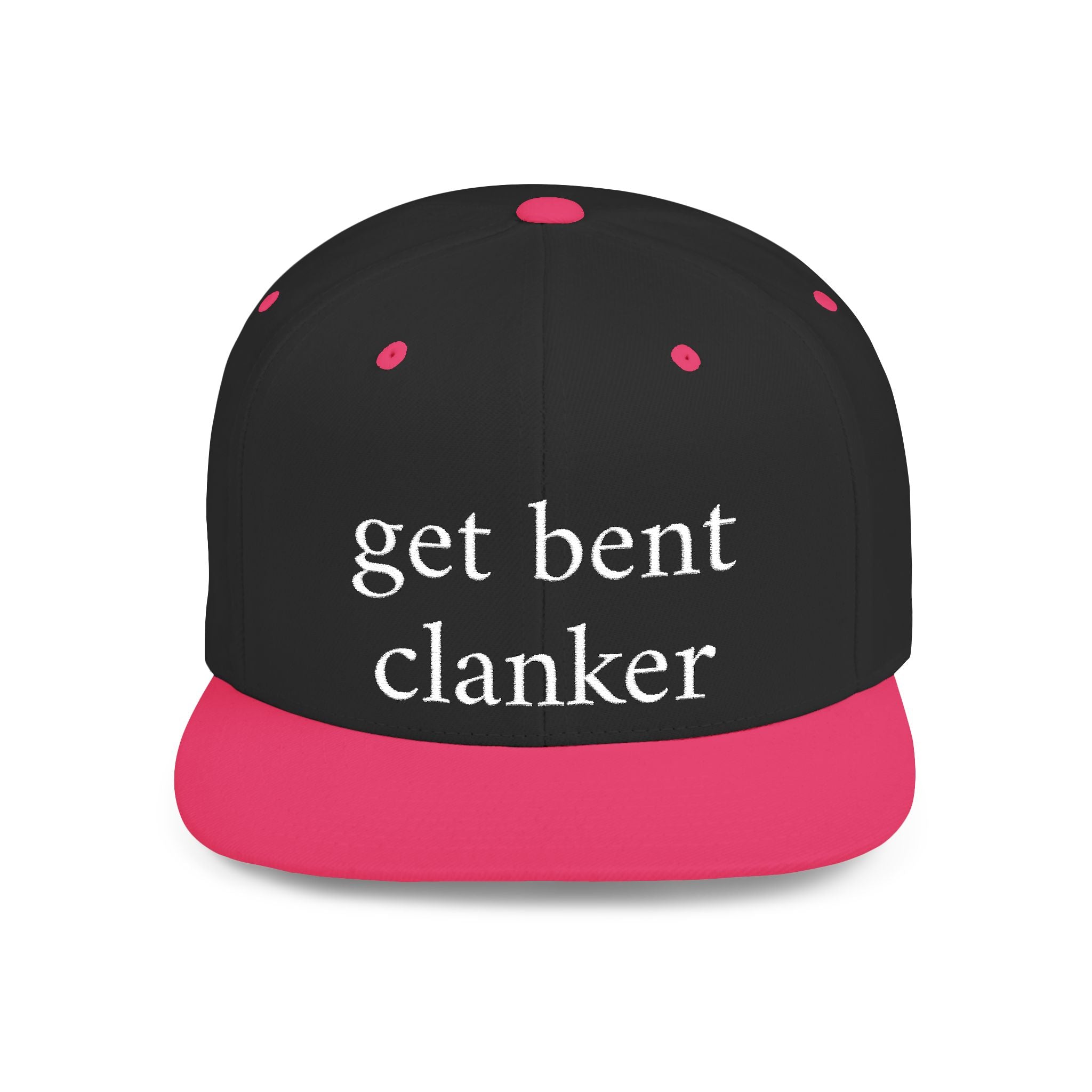Anti-Clanker Flat Bill Snapback - White lettering