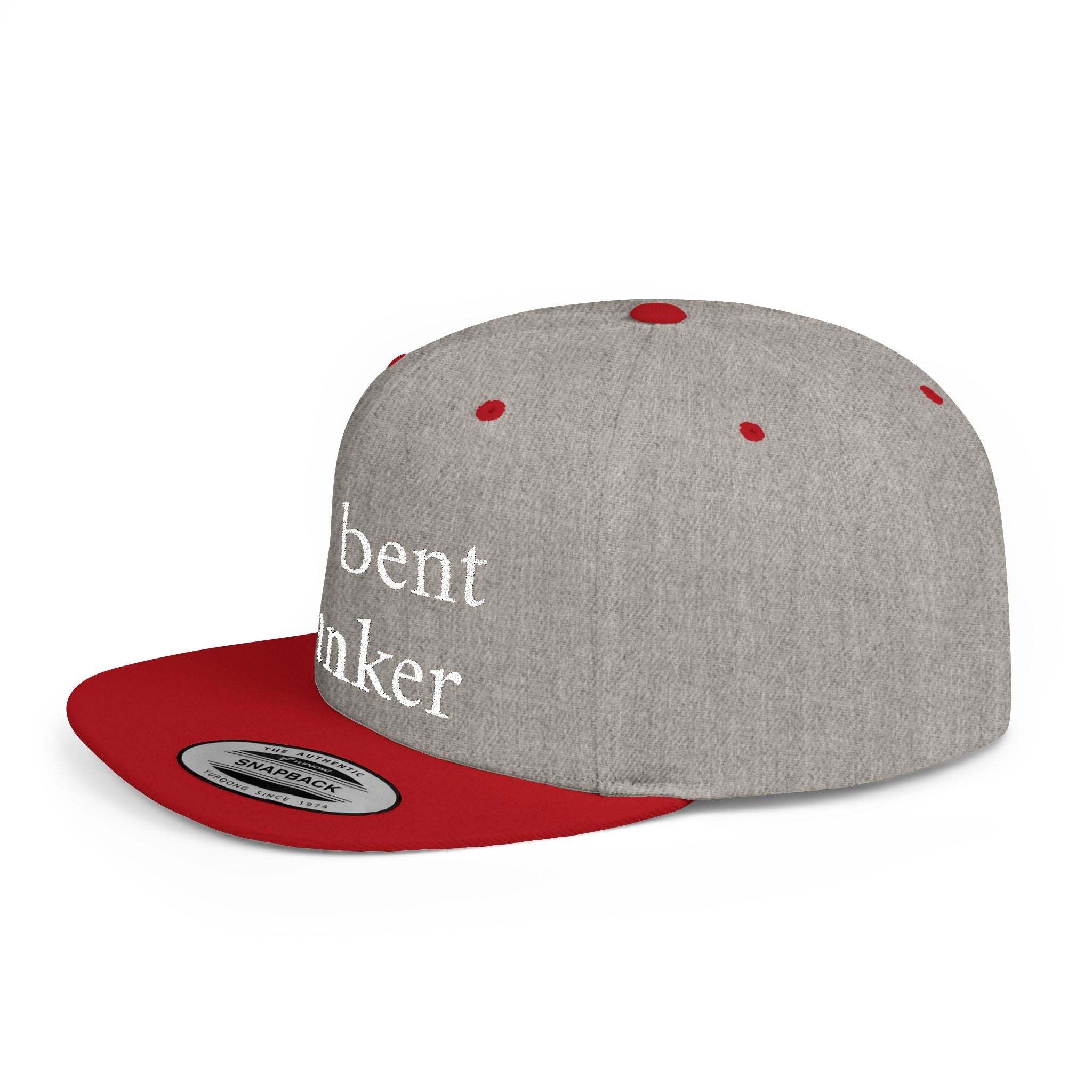 Anti-Clanker Flat Bill Snapback - White lettering