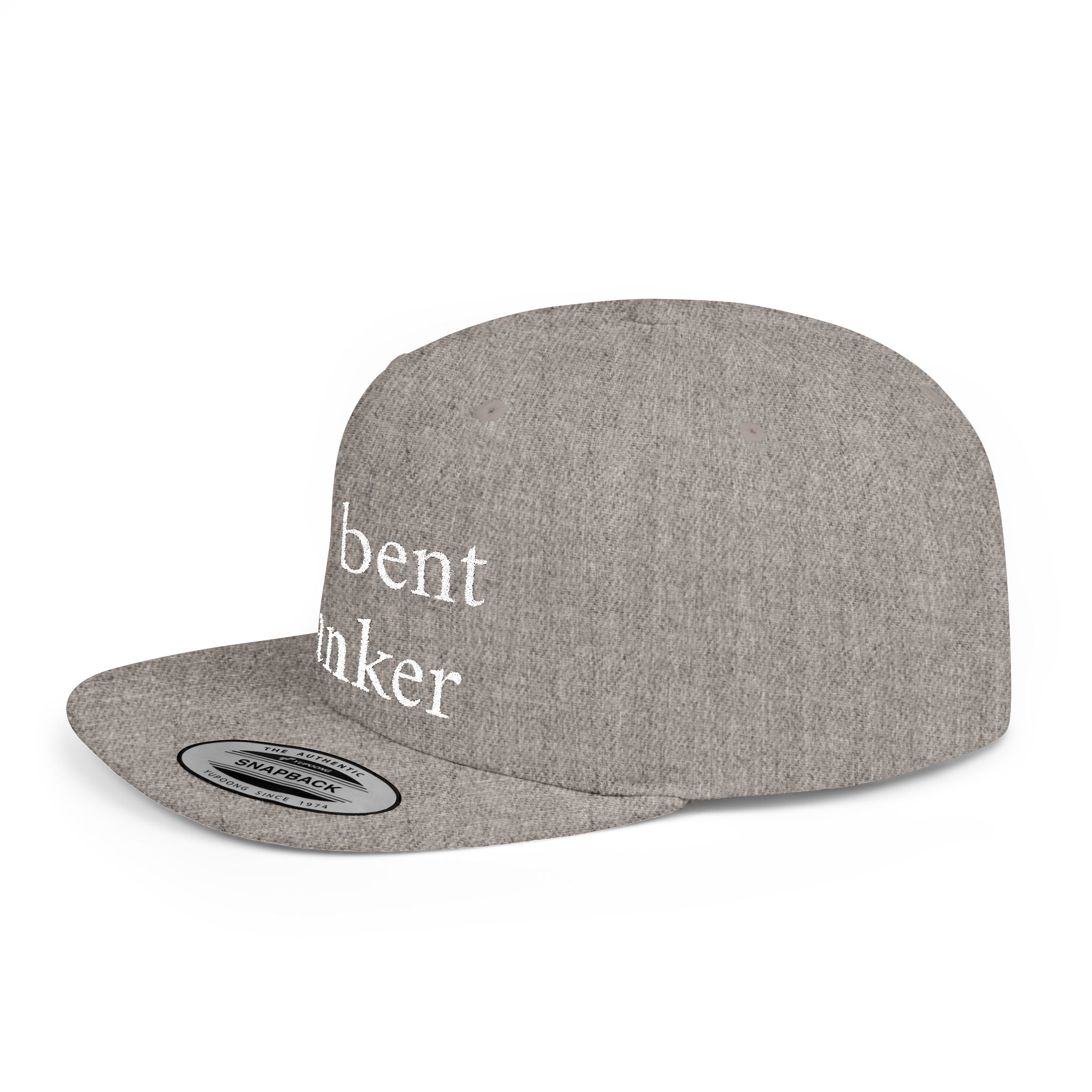 Anti-Clanker Flat Bill Snapback - White lettering