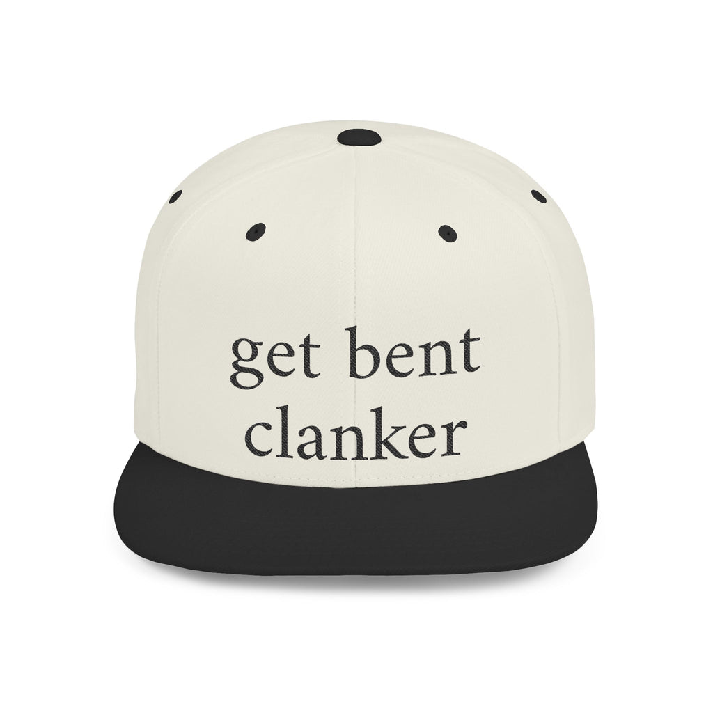 Anti-Clanker Flat Bill Snapback - Black lettering