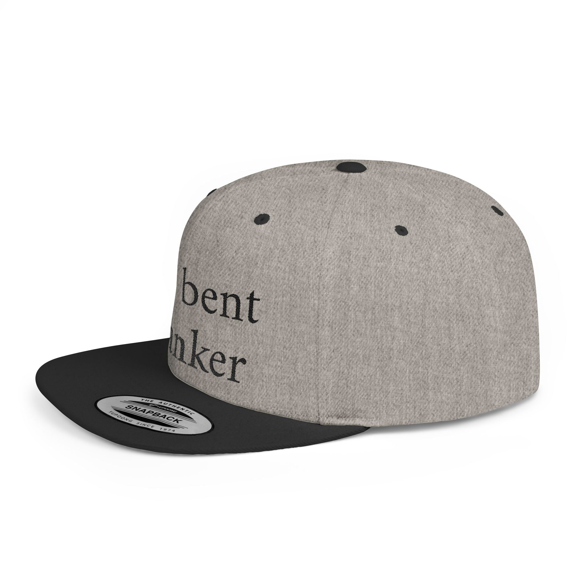Anti-Clanker Flat Bill Snapback - Black lettering