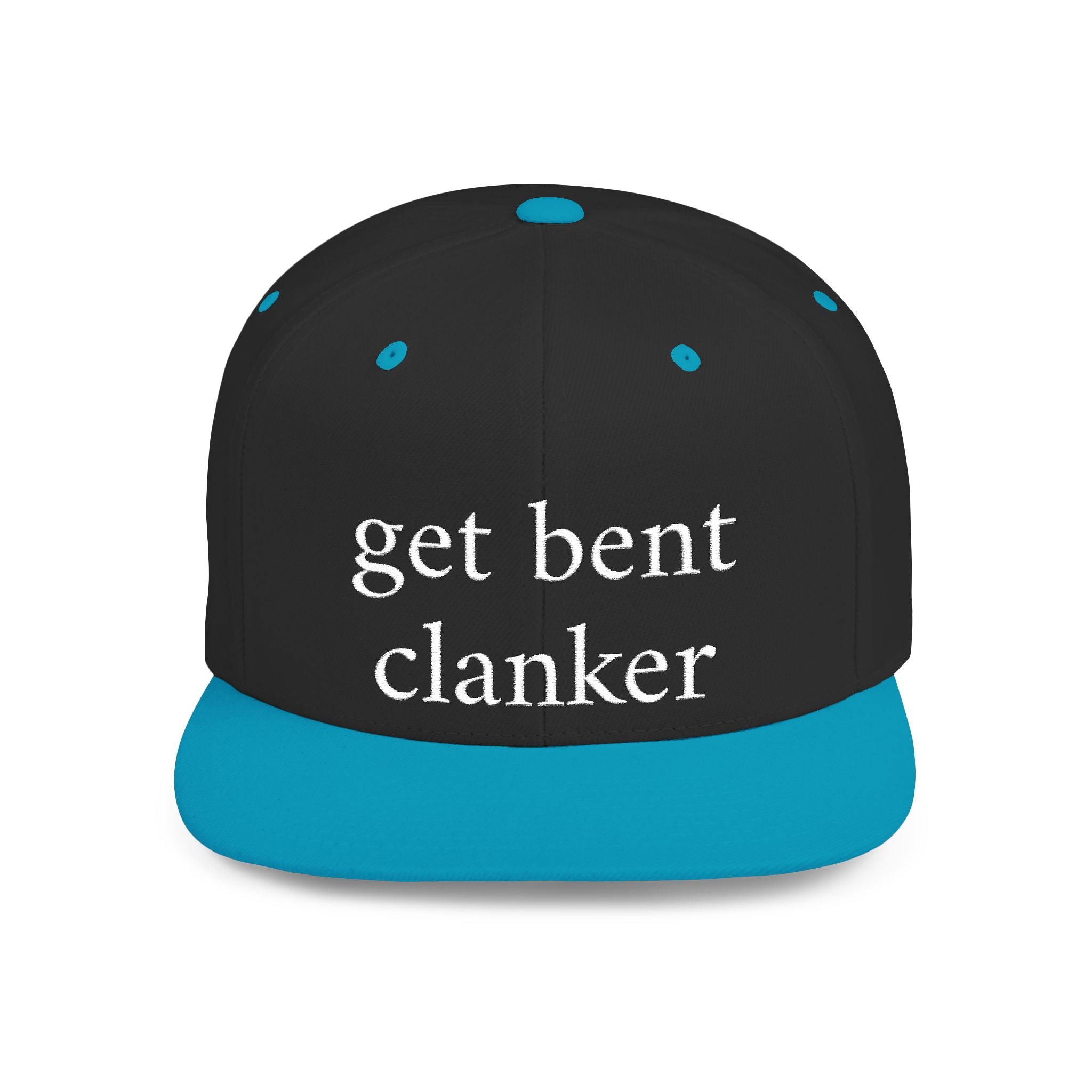 Anti-Clanker Flat Bill Snapback - White lettering